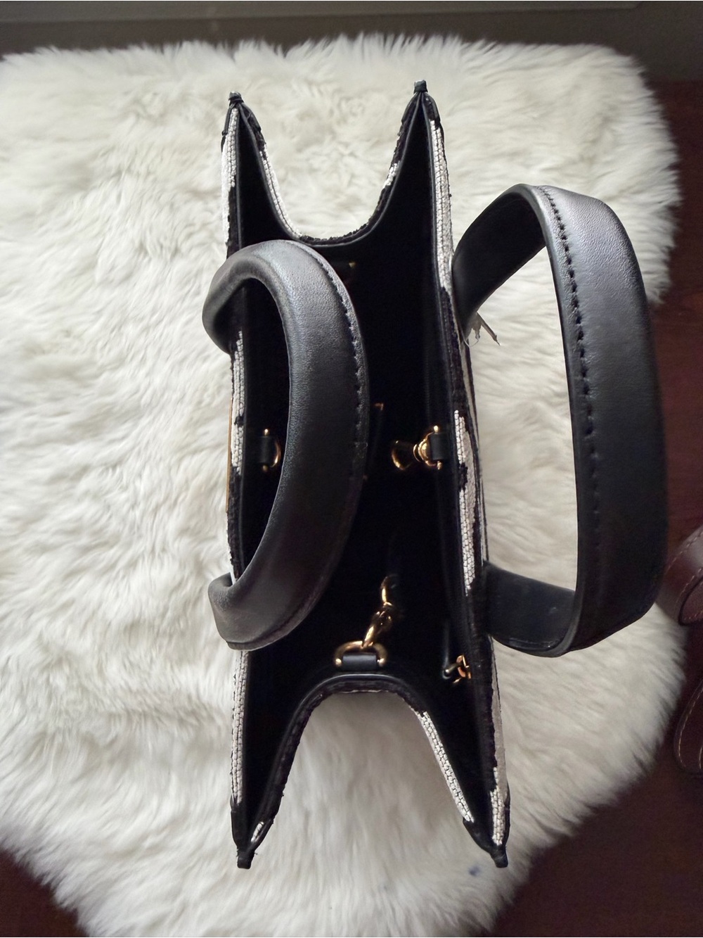 New ! kate spade Black & White Zebra Print Tote - Picture 8 of 9